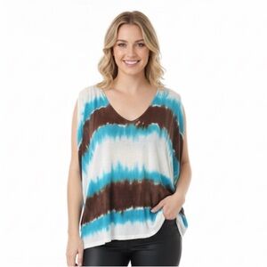 Young Fabulous & Broke small oversized tie die top
